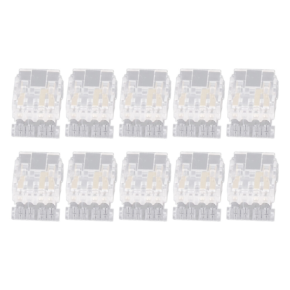 10Pcs Cob Led Strip To Wire Connector 10Mm 3Pin 8130196583949