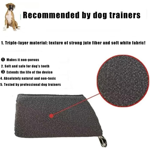 Dog Bite Protection Sleeve, Strong Arm Guard, Nylon, Bite Resistant, Space-Saving, Interactive Dog Training Tool, Black 2
