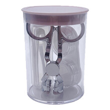 Contact Lens Aid - Portable Eyelid Wearing Aid for Color Lenses, Tweezer Pen and Case, Easy Insertion, Purple