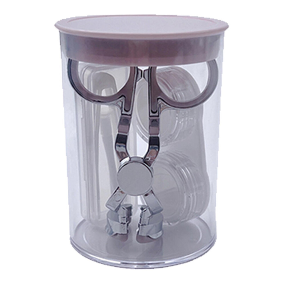 Purple Contact Lens Aid - Portable Eyelid Wearing Aid For Color Lenses, Tweezer Pen And Case, Easy Insertion,