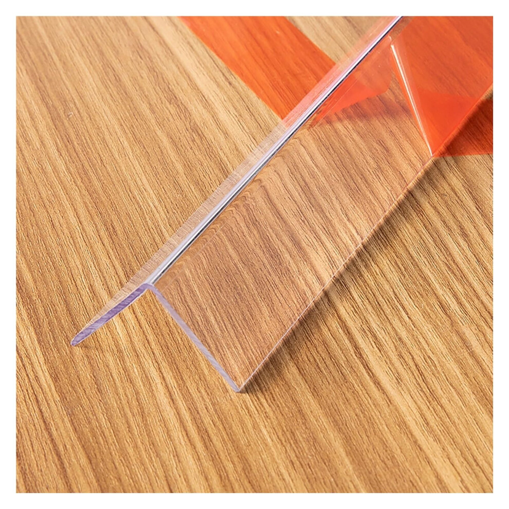 Self-Adhesive Corner Protector Strip, Transparent L-Shaped Wall Edge Guard, 1.4m Plastic Furniture Bumper Cover