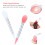 10pcs Silicone Lip Brush Set Small Makeup Brushes 7