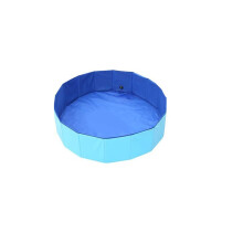 Paddling Pool for Dogs Up to 80 kg, Collapsible Pet Bathtub, Medium Size Swimming Tub for Cats and Puppies, One Color L