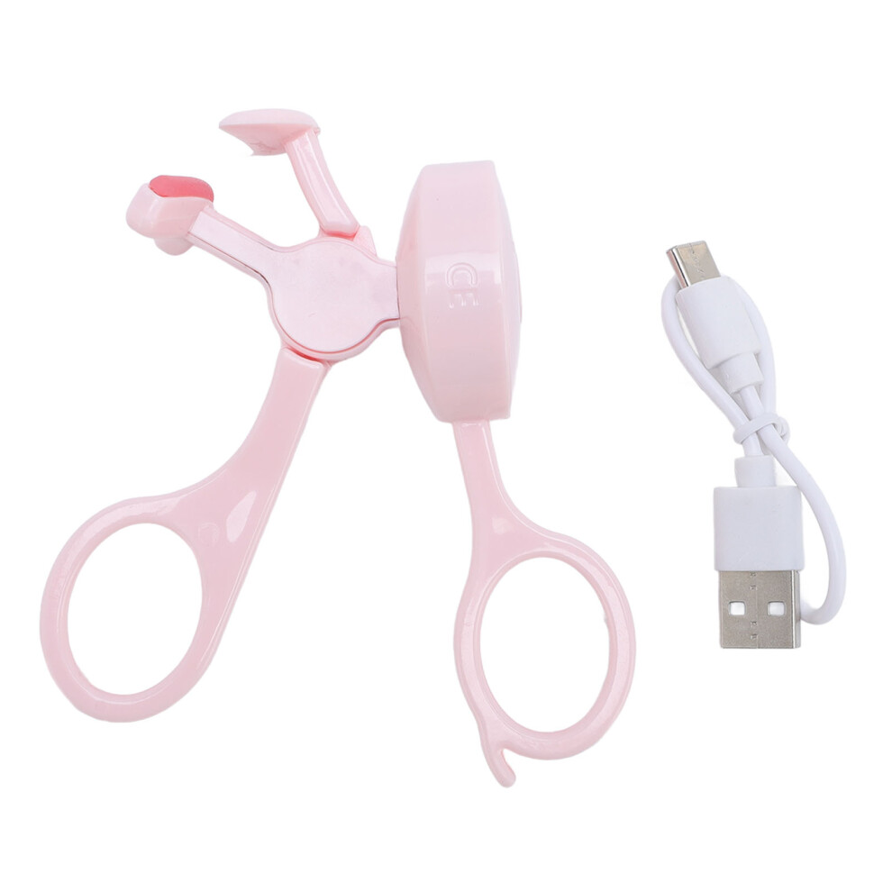 Pink Electric Eyelash Curler Portable Miniature Heated