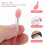 10pcs Silicone Lip Brush Set Small Makeup Brushes 6
