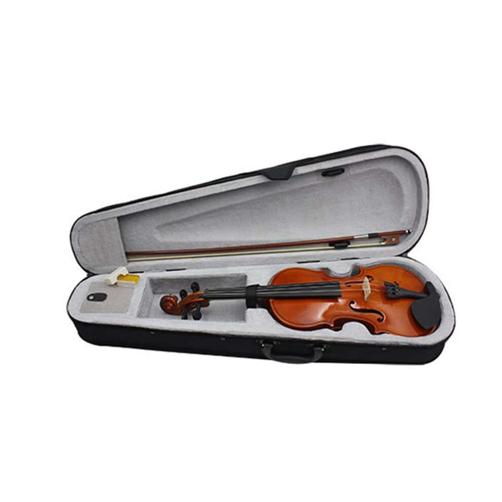 1/2 Size Violin for Beginners with Hard Case and Bow, Musical Instruments for Adults and Children, Durable Wood Design