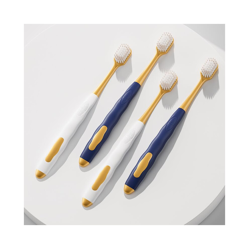 HandzahnbÃ¼rsten 08 Soft Bristles, Ergonomic Handle, Eco-Friendly Material, Adult Size Toothbrush