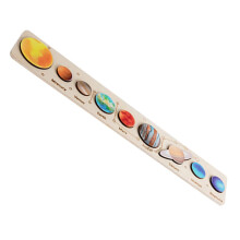 Planetarium Puzzle Toy – Solar System Model Educational Game for Kids, Wooden Planet Set, Colorful Orbital System Kit