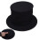 Wizard Magic Hat Foldable Black Cylinder with Feather, Secret Compartment for Magic Props Demonstration, 12-Inch Size 1