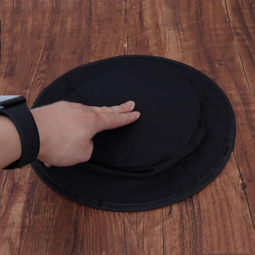Wizard Magic Hat Foldable Black Cylinder with Feather, Secret Compartment for Magic Props Demonstration, 12-Inch Size 2