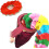 Magic Change Bag for Beginners, Red Magic Trick Prop with Plastic Handle, Disappearing and Exchange Effects 3
