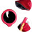 Magic Change Bag for Beginners, Red Magic Trick Prop with Plastic Handle, Disappearing and Exchange Effects 4