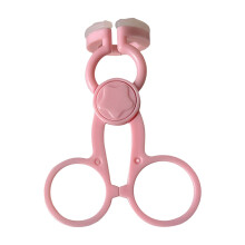 Lens Application Tool for Contact Lenses, Eyelid Removal Helper, Comfortable Pink Applicator for Inserting or Removing Lenses