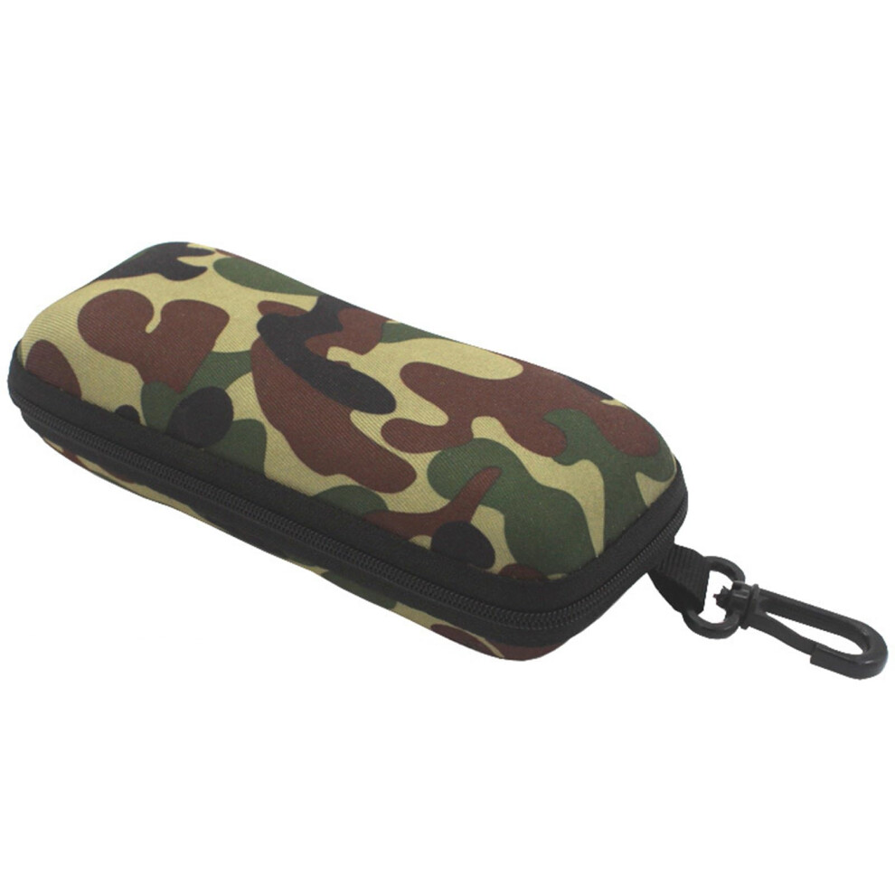 Zipper Sunglasses Hard Case Camouflage Portable Eyeglasses Storage Box Unisex Lightweight Handy Travel Container