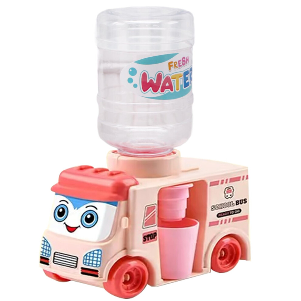 Children's Water Dispenser Cute Bus Mini Drink Fountain Large Capacity Model for School and Play Style 1