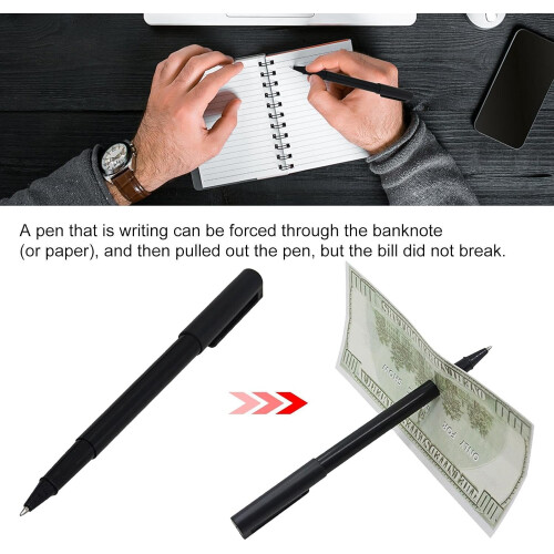 Dollar Bill Penetrating Trick - Visual Magic Effect, Paper Money, Solid Paper, Magic Props 1