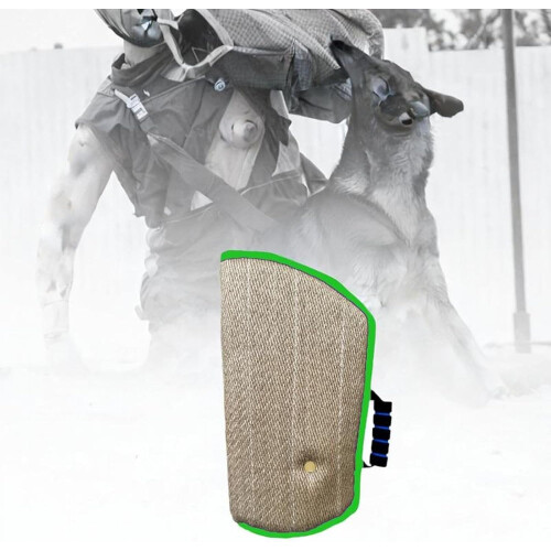 Dog Training Bite Protection Sleeve for Puppies, Green Edge, Durable Material, Adjustable Size, Training Aid 1