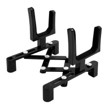 Violin Stand Black, Foldable Professional Violin Display Stand for Home and Music Lessons, Adjustable Height and Lightweight