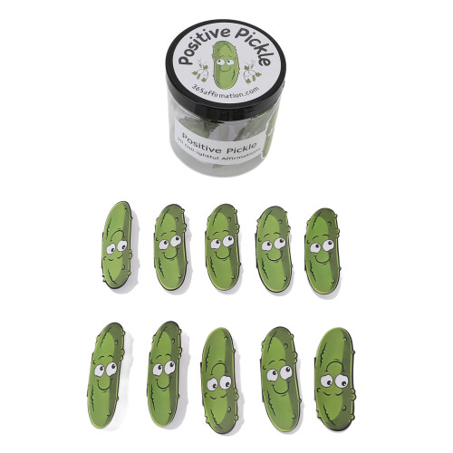30 Cards Positive Pickle Decorative Jar Uplifting 2