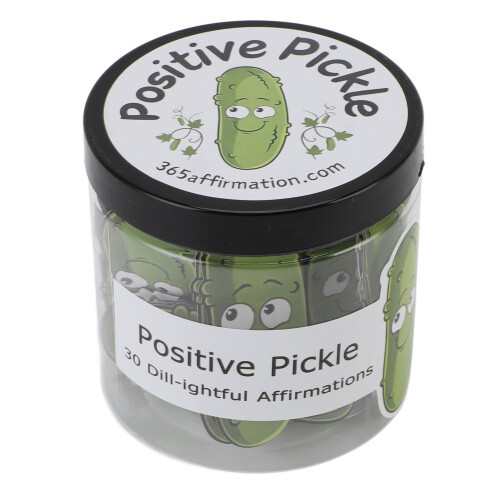 30 Cards Positive Pickle Decorative Jar Uplifting