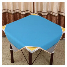 Mahjong Table Mat 95X95cm Blue Noise Reduction Tablecloth for Mahjong Games Thick Square Design