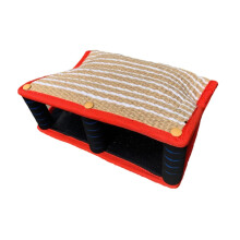 Dog Bite Cushion Wedge - Reusable Training Sleeve for Rottweiler and Labrador - Large Interactive Toy in Red
