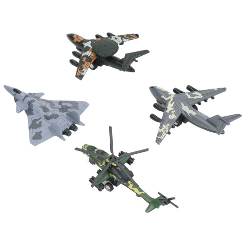 4pcs Pull Back Airplane Toy Children Boys Alloy 2