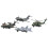 4pcs Pull Back Airplane Toy Children Boys Alloy 7