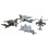 4pcs Pull Back Airplane Toy Children Boys Alloy 9