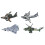 4pcs Pull Back Airplane Toy Children Boys Alloy 4