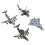 4pcs Pull Back Airplane Toy Children Boys Alloy 5
