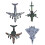 4pcs Pull Back Airplane Toy Children Boys Alloy 10