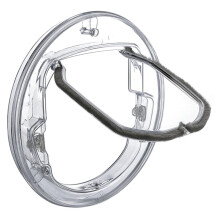 Controllable Pet Door for Cats - Durable Transparent Plastic Flap for Indoor/Outdoor Use, Easy Access and Cleaning