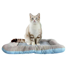 Silk Cooling Mat for Cats - Washable Breathable Cooling Pad Blue M for Small and Medium-Sized Animals