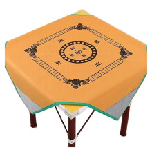 Square Mahjong Mat, Non-slip 1.2x1.2m Pad Tile Game Mat made of Flocked Fabric for Home and Hotel Entertainment