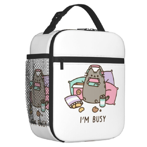 Pusheen Kat Draagbare Lunchbox Multifunctioneel Thermo Koelbox Voedselzak Isolerend