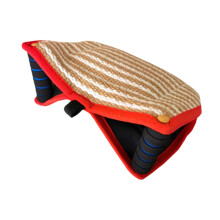 Bite Pillow for Dog Training, Bite Sleeve for Small Dogs, Durable Tug Toy, Red, Heavy-Duty Material, 30 x 10 cm
