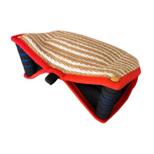 Bite Cushion for Dogs - Bite Resistant Tug Toy, Multifunctional Dog Training Tool, Small Red Size