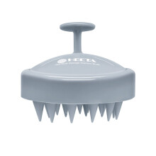 HEETA Hair Shampoo Brush Scalp Care Hair Brush with Soft Silicone Scalp Massager (Sky Gray)