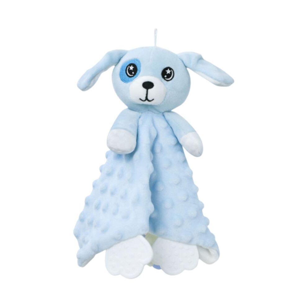 Baby Schmusetuch Schnuffeltuch 27x27cm Blau, Weiche Baumwolle Kuscheldecke für Kleinkinder, Waschbares Kuscheltier Geschenk