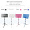 Music Stand, Adjustable Height, Medium-Sized, Telescopic Design, Portable Instrument Stand for Performances 5