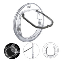 Controlled Pet Door Transparent Dog Door with Round Access for Cats and Dogs Easy Installation for Pet Movement