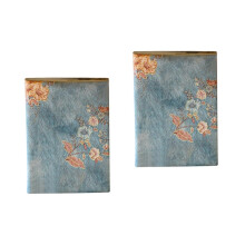 Adjustable Book Cover Pack of 2 Washable Handmade Pocket Book Covers for School - Hand Decorated Book Decoration
