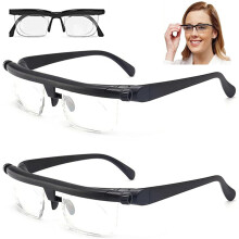 Vision Adjustable Glasses for Reading and Distance Vision, Focus Adjustable Reading Glasses, 2-Pack, Multi-Use Eyewear