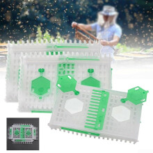 Plastic Queen Bee Needle Cage for Honeybee Care - Durable Tool for Beekeeping, Efficient Hive Management, and Queen Handling