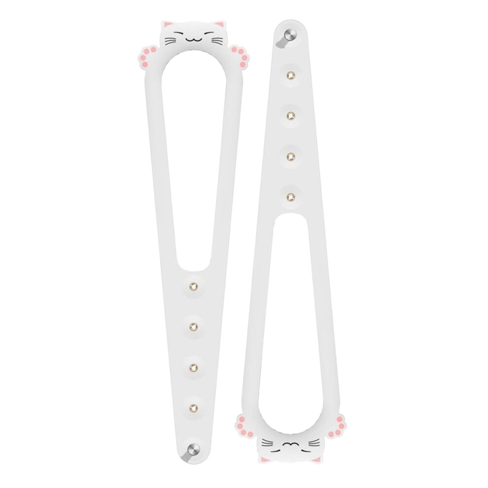 Cat Door Latch for Dogs - Adjustable White Pet Gate Stopper for Bedroom, Kitchen, Living Room, All Door Sizes-image-OPC-PK695XT-NEW