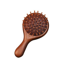 Curling Comb Wide Tooth Wooden Comb for Smooth Hair, Retro Air Cushion Design, Small Massage Scalp Comb for Household Use