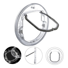 Robust Plastic Pet Door for Cats and Dogs, Round Hole Design, Easy Install, Weather-Resistant, Secure Access