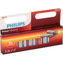 PHILIPS Pilas LR6 / AA Powerlife Alcalinas - 1,5 V - Pack de 12