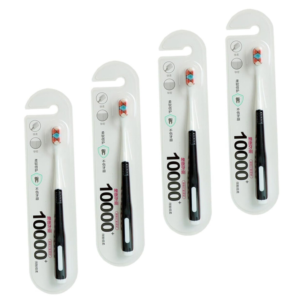 Soft Bristle Toothbrushes for Pregnant Women, Gentle Care for Sensitive Gums, Portable and Durable, Pack of 4